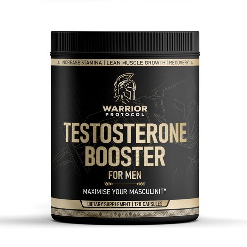 Testosterone Booster for Men Package Design