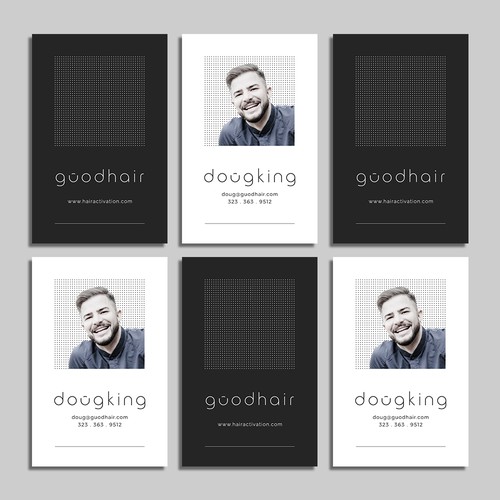 Business card design for guodhair