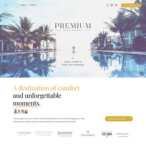High-End Travel & Lifestyle Website Design