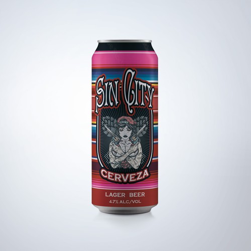 Drum Brewing Cerveza Can Design