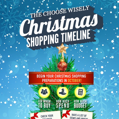 Christmas shopping infographic