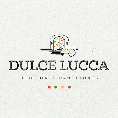 Logo concept for Dulce Lucca home made Panettones