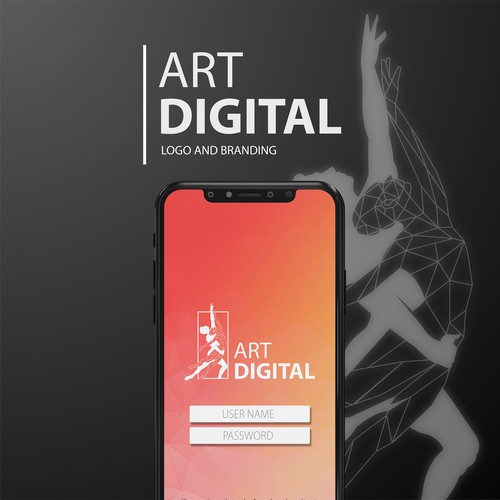 Classic modern logo for Art Digital o