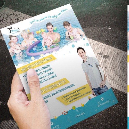 Swimming academy flyer