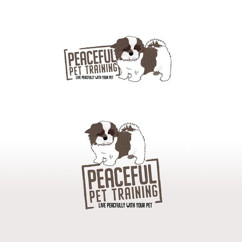 Logo concept for a puppy training company