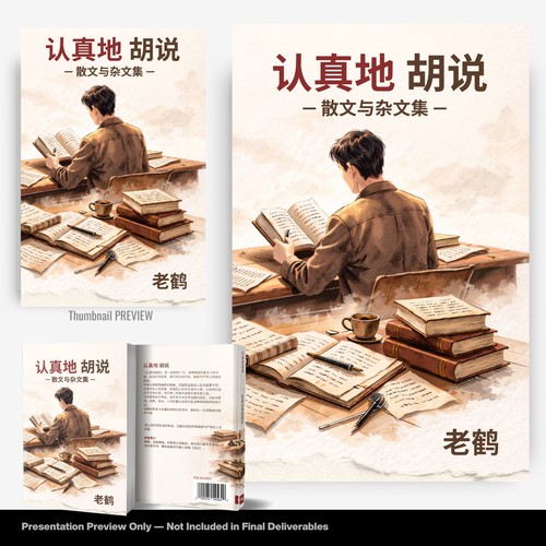 Editorial Book Cover Concept for Essay Collection