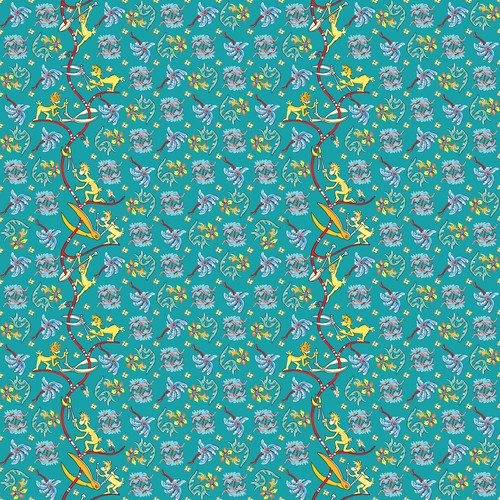 Design a fun cartoon-inspired pattern
