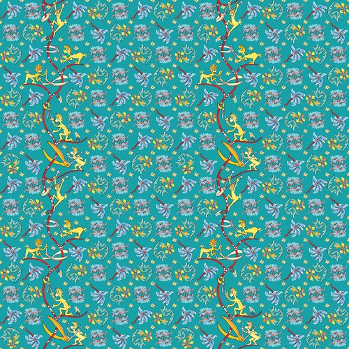 Design a fun cartoon-inspired pattern