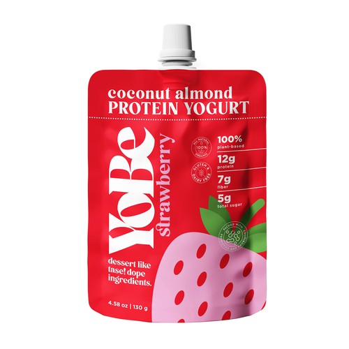 Natural Protein Yogurt Pouch Design