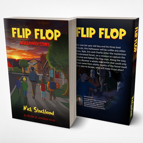 Book Cover Design for a Children's book: Flip Flop - A Halloween Story