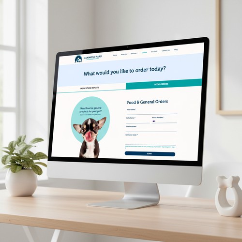 Veterinary Orders Page