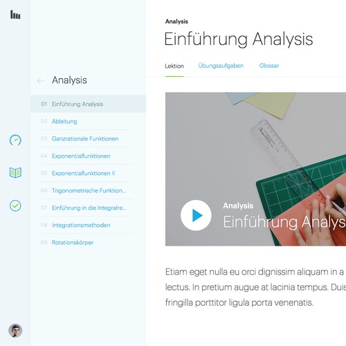 E-learning web app