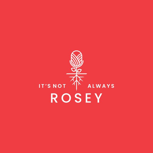 Minimal logo concept for podcast company. 