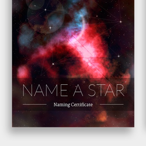 4-page PDF template to name stars