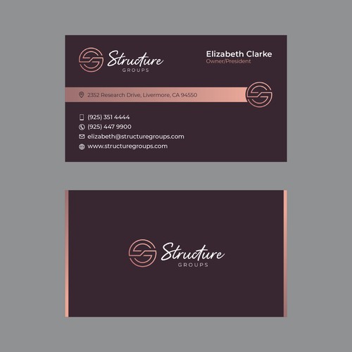 Business Card Design for a Construction Company