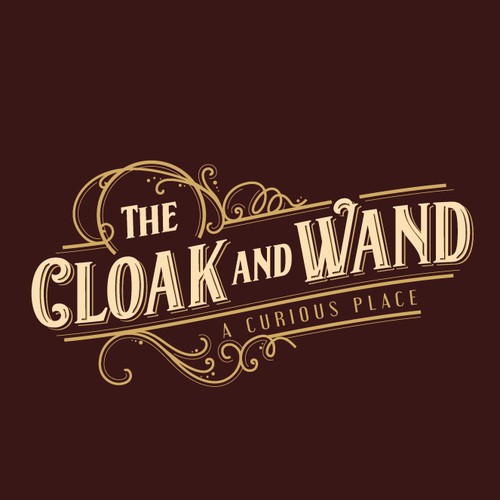 Vintage wizard theme logo