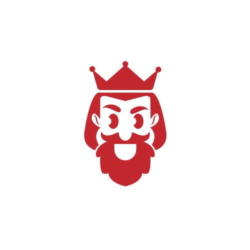 King Face Logo Monogram
