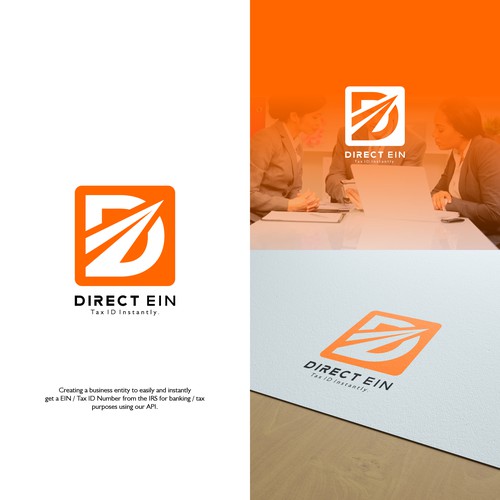 a professional logo for Direct Ein