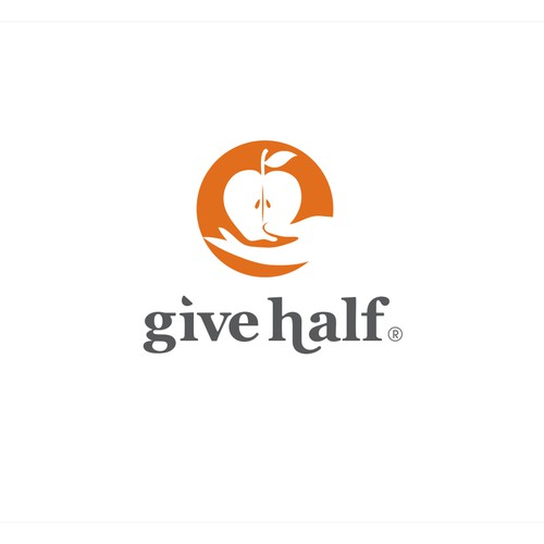 Create the logo for GiveHalf, a new social mission startup!