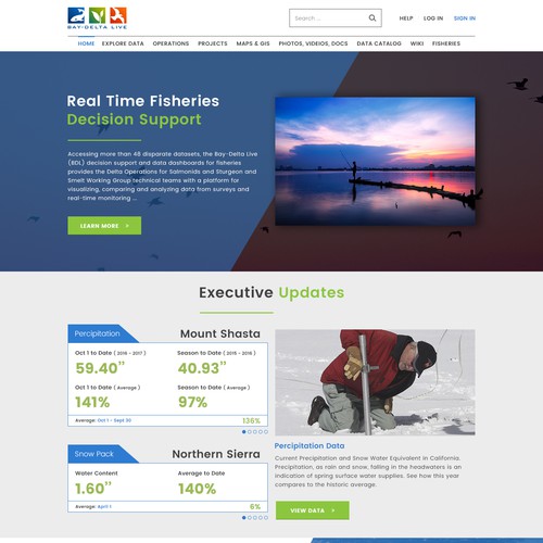 Web Design for Bay-Delta Live