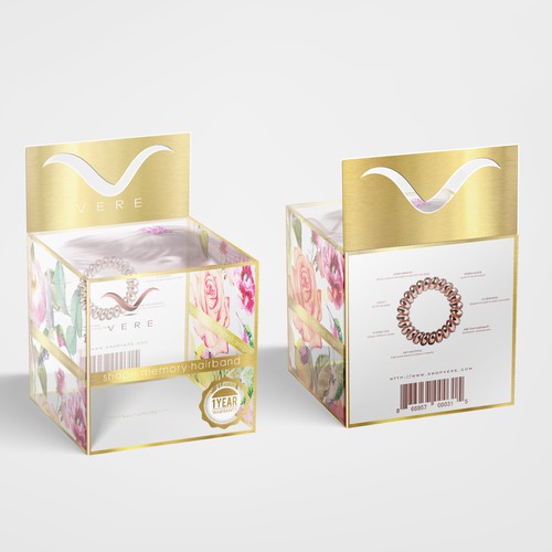 Vere hair packaging design