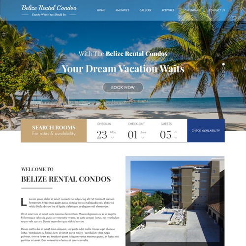 Landing Page - Belize Condo
