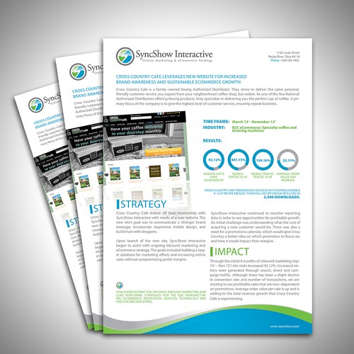 Create a Compelling AWESOME Case Study Design Template for SyncShow Interactive