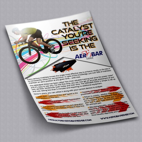Eye-catching Flyer needed for Cool Triathlon Product