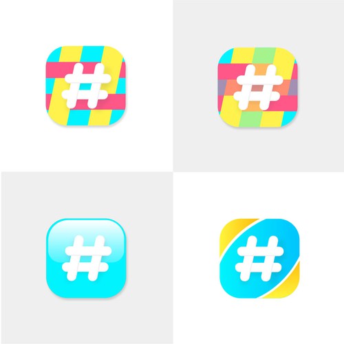 hashtag application icon