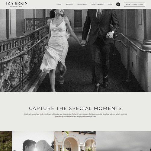 Wedding Photographer Website
