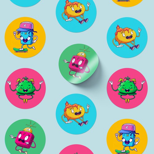 Flux Character Design & Sticker