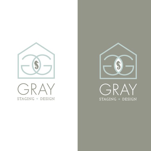 sophisticated/cool logo for home staging bizs