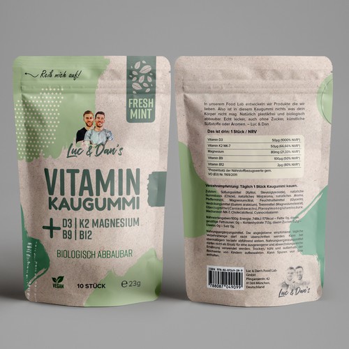Luc & Dan's Natural Vitamin Gum