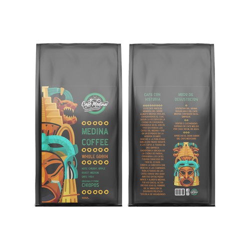 Medina coffee label