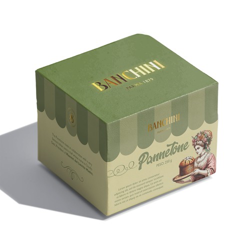 Packaging design for Pannetone
