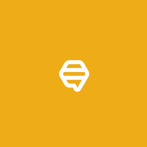 Bee + Chat Logo