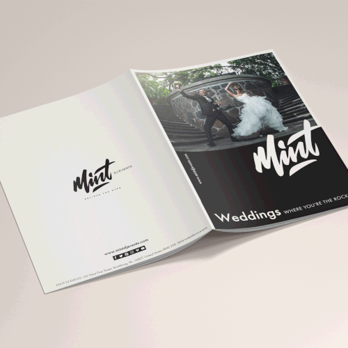 Create a Wedding Booklet for Mint DJ Events