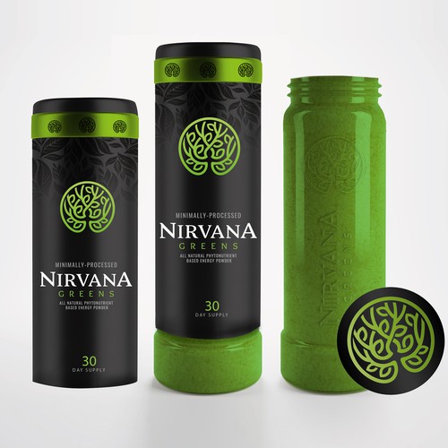 Unique packaging for Nirvana Green 