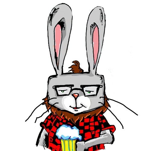 rabbit character for a beer promotion