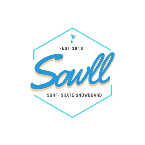 Logo for Surf, Skate, Snowboarding Company