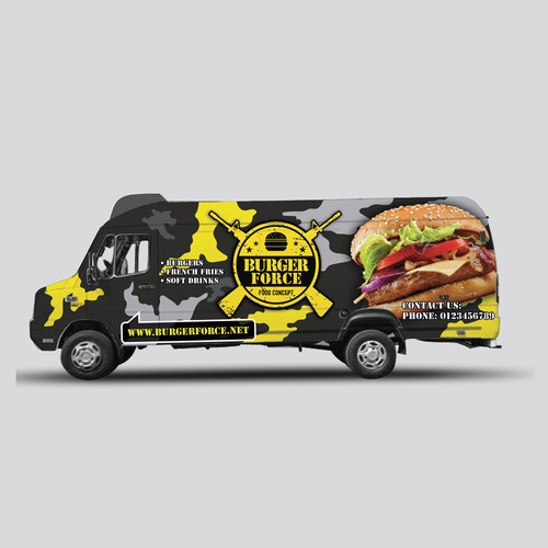 Wraping design for food truck