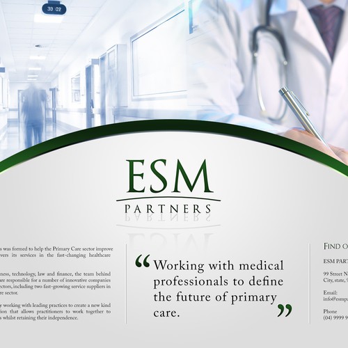 Premium single page website for a high value medical consultancy