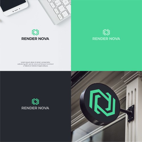 Modern and striking logo for cloud rendering software company
