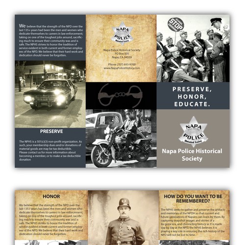 Create a vintage offering of Wine County police history!