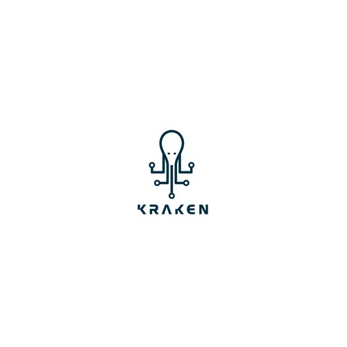Mascot logo for small tech company, kraken