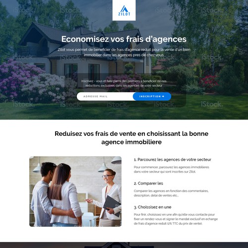 Créer un design moderne et attractif pour une landing page.