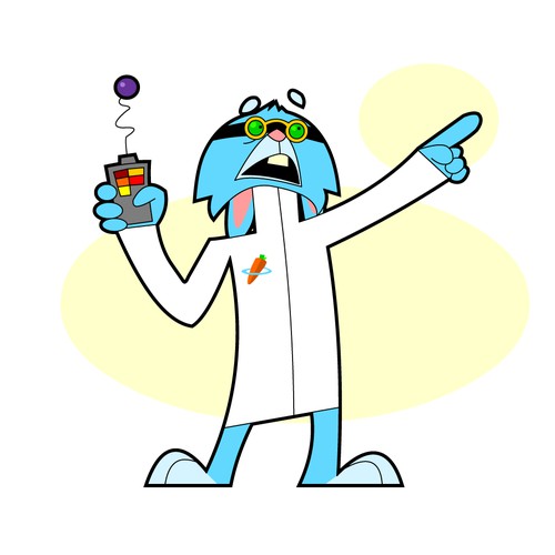 Rabbit Scientist Animation Design