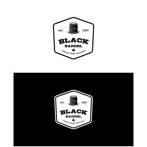 Create a vintage logo for Black Barrel