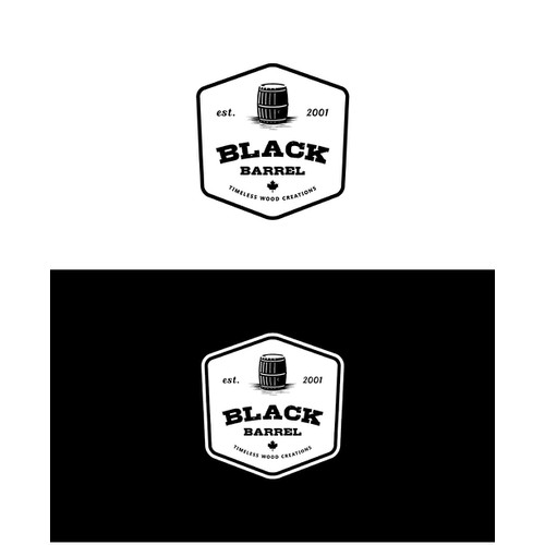 Create a vintage logo for Black Barrel