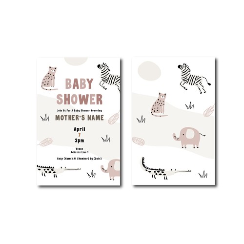 Baby shower card